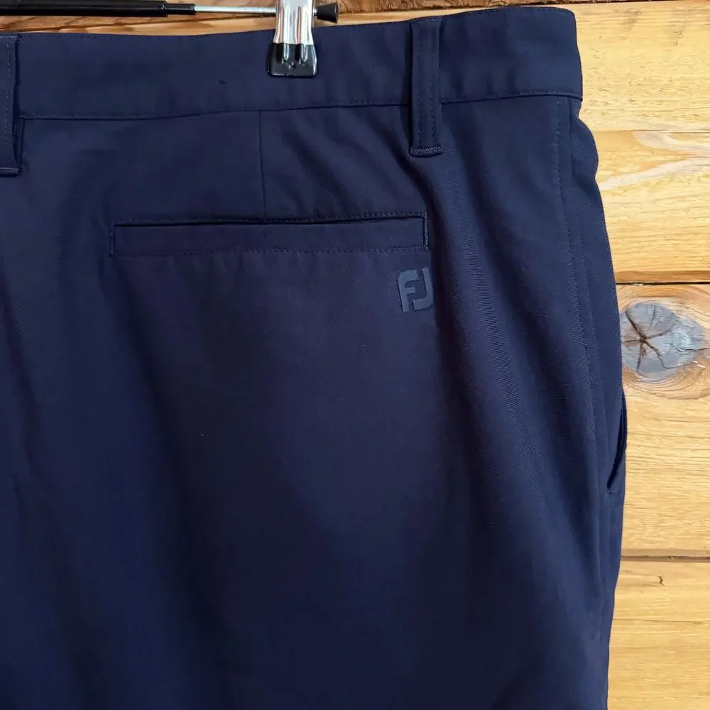 Footjoy Mens Golf Shorts Blue Size 40